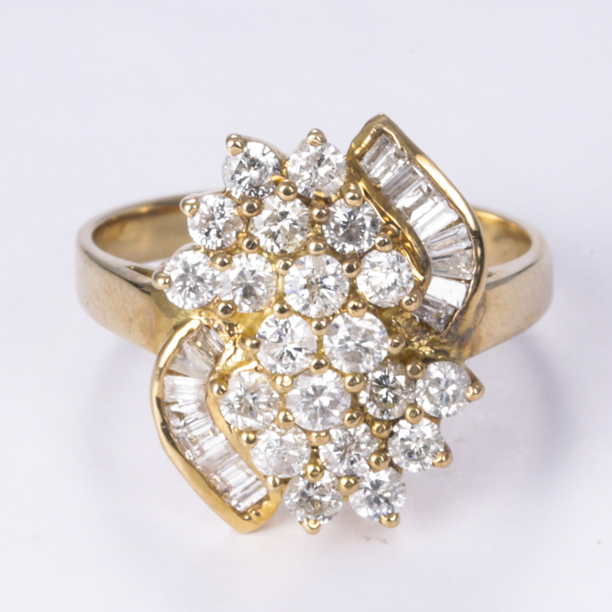 14k Yellow Gold Diamond Ring | 1.30ctw | Sz 7