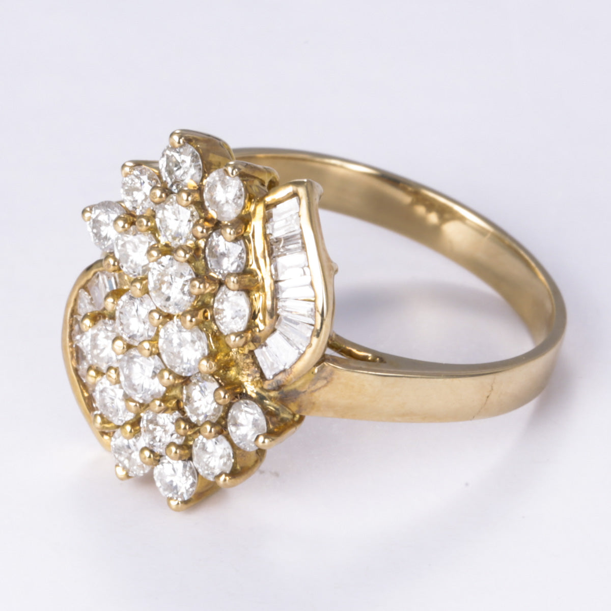 14k Yellow Gold Diamond Ring | 1.30ctw | Sz 7