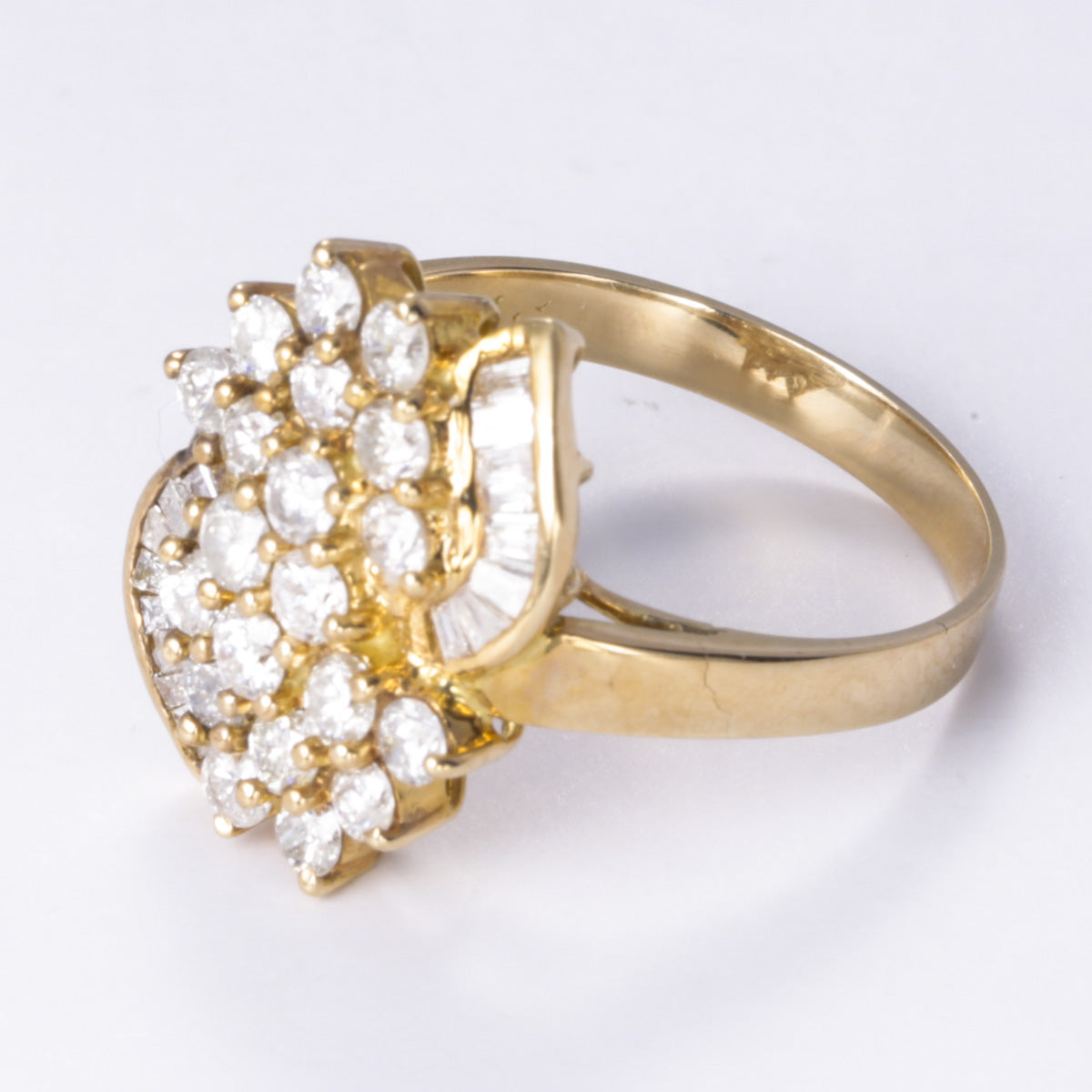 14k Yellow Gold Diamond Ring | 1.30ctw | Sz 7