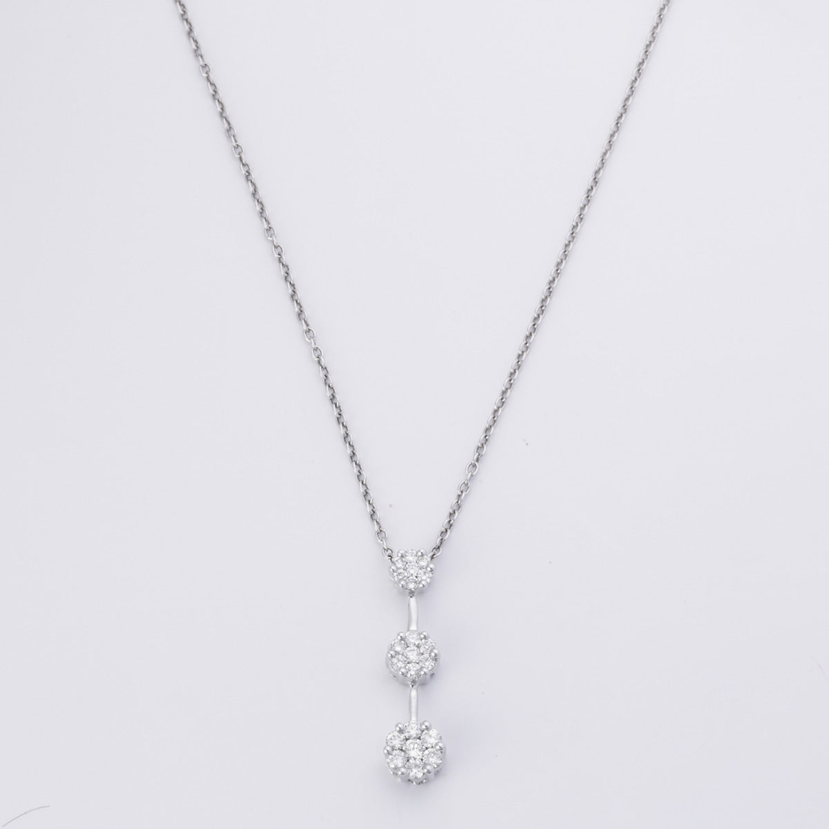 Platinum Diamond Necklace | 0.98ctw | 16"