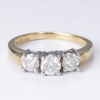 14k Yellow and White Gold Diamond Ring | 1.00ctw | SZ 7