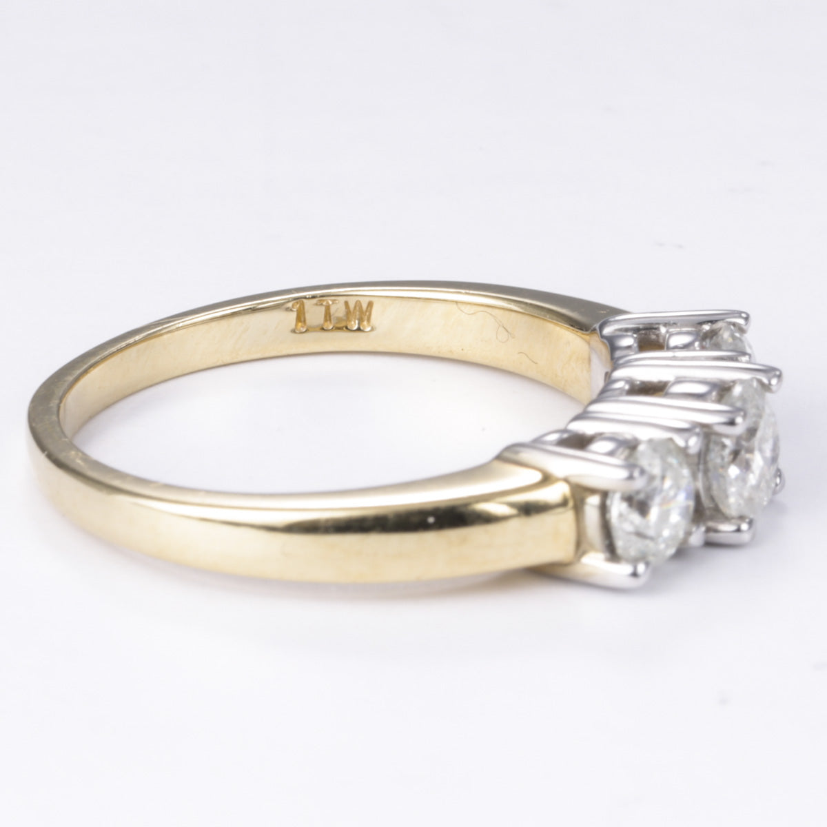 14k Three Stone Diamond Ring | 1.00ctw | Size 7