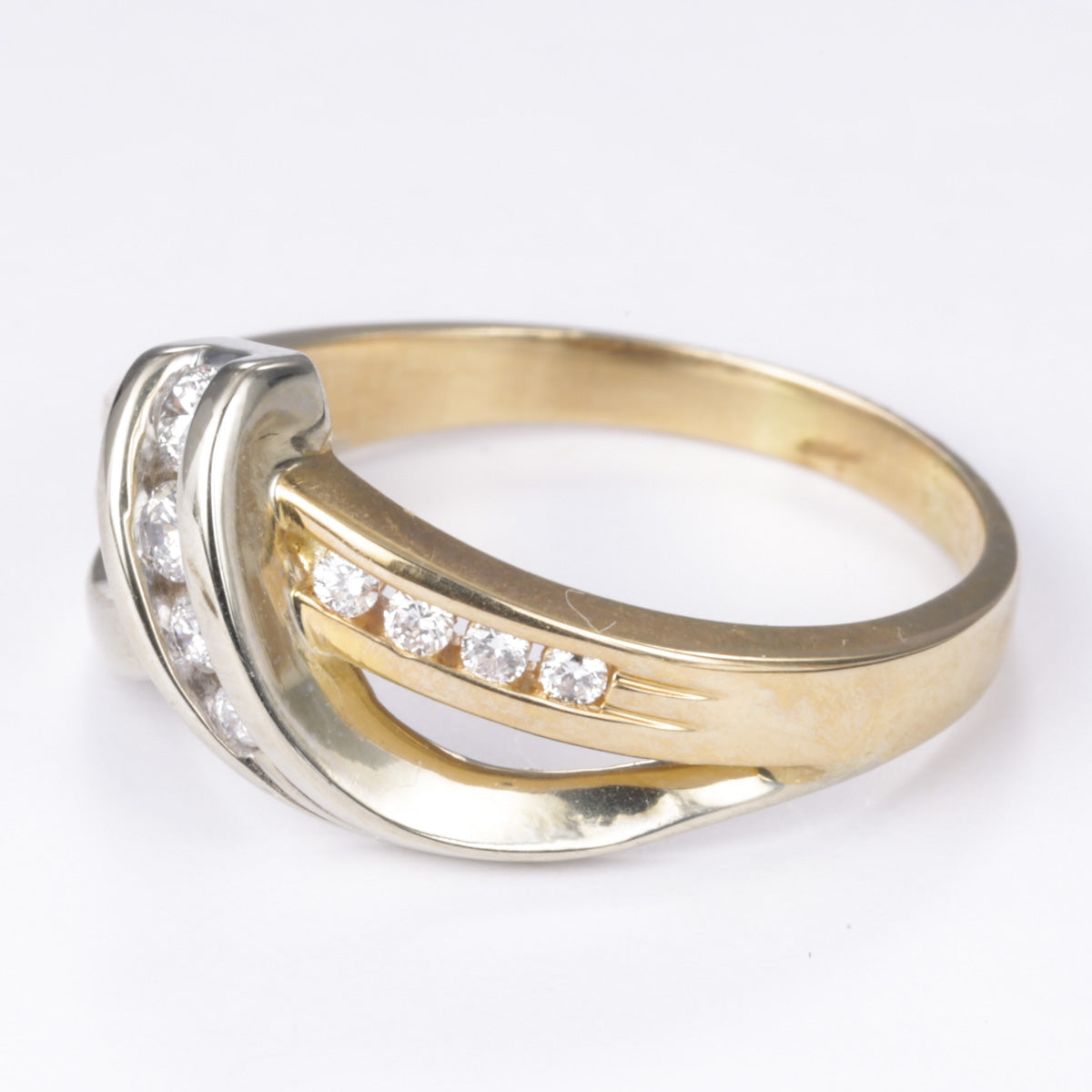 14k Yellow and White Gold Diamond Ring | 0.30ctw | SZ 8.75