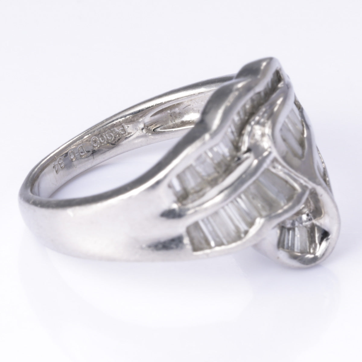Platinum Diamond Ring | 0.84ctw | Size 5.5