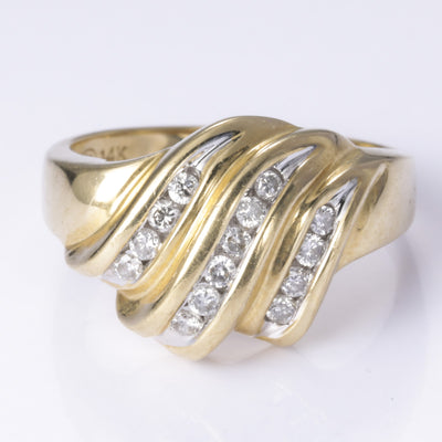 14k Yellow Gold Diamond Ring | 0.28ctw | SZ 6
