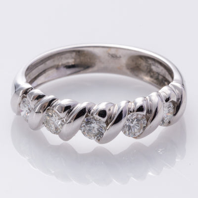 18K White Gold Diamond Ring | 0.63ctw | SZ 6.75 |