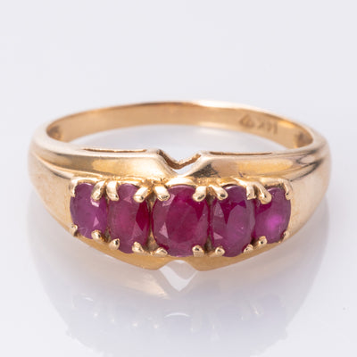 14K Ruby Cocktail Ring | 1.43ctw | SZ 8.75 |