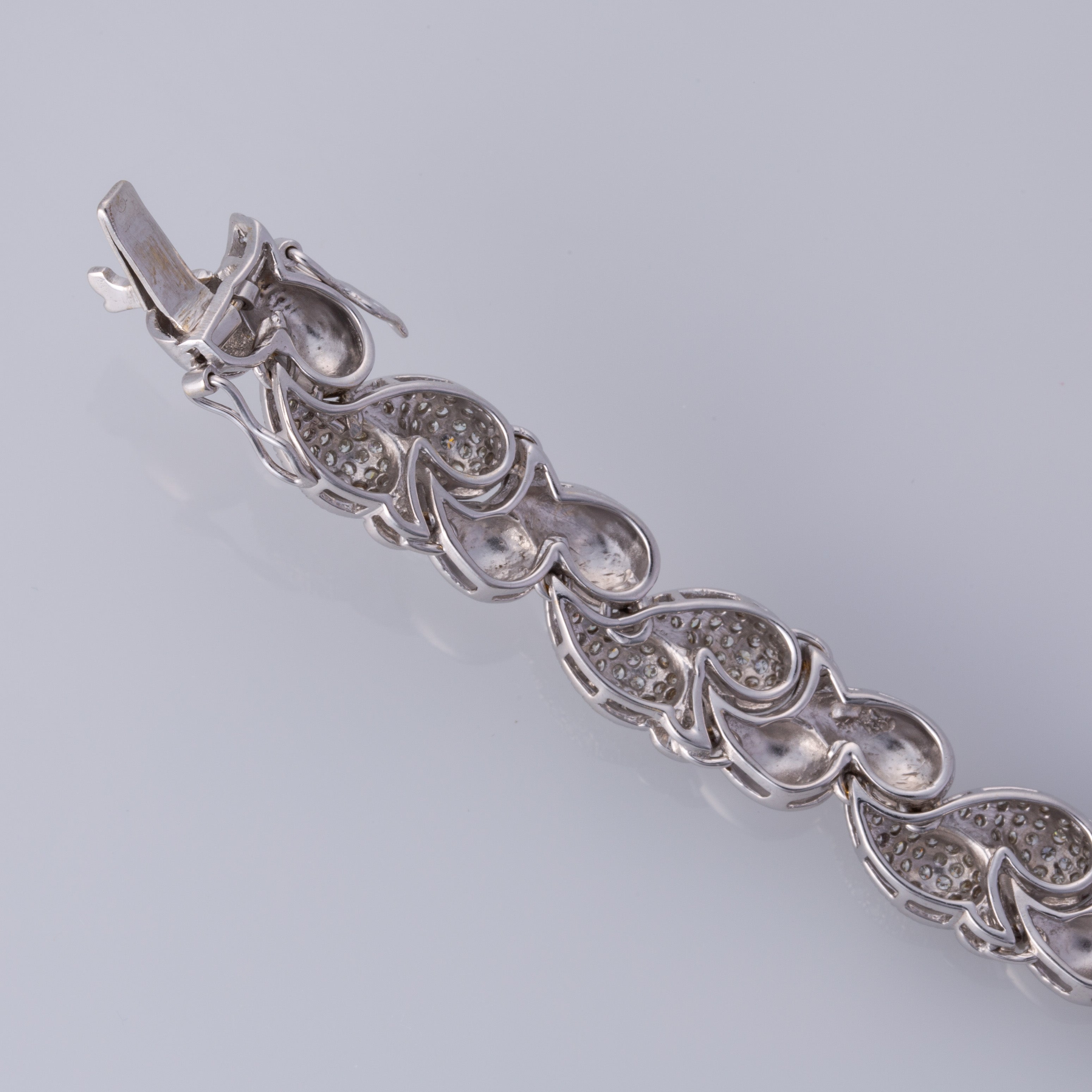 18K White Gold  Diamond Bracelet | 4.50ctw | 7.5"