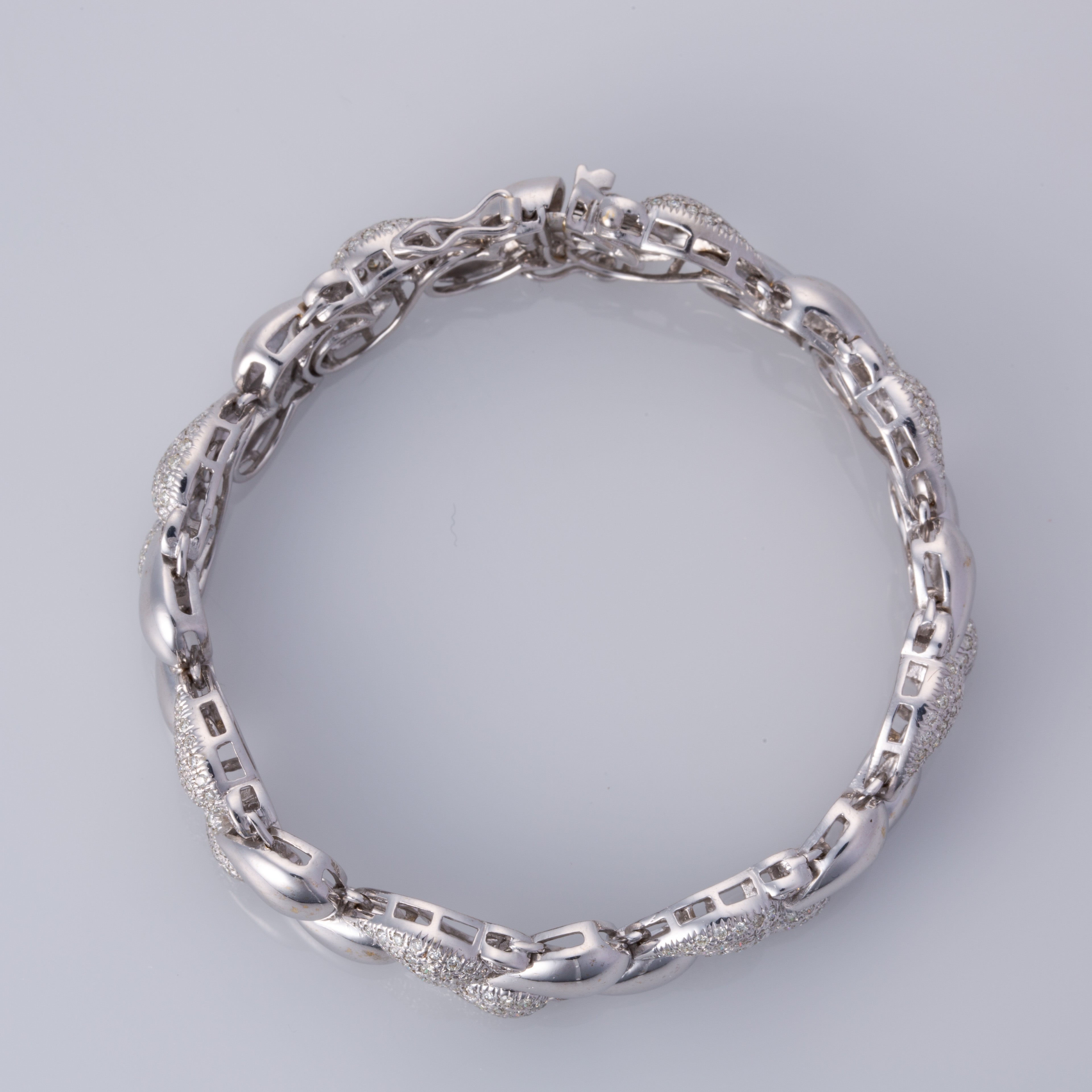 18K White Gold  Diamond Bracelet | 4.50ctw | 7.5"