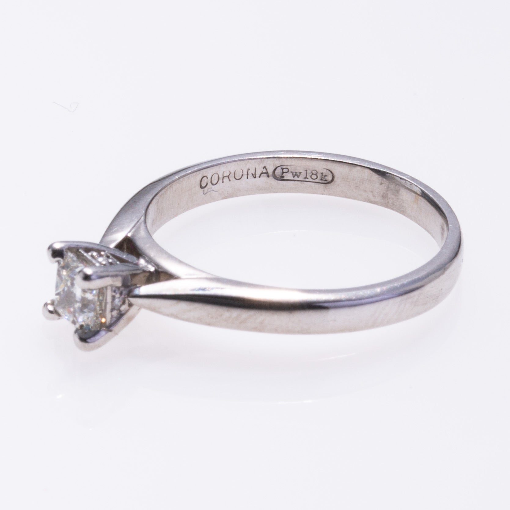 18k White Gold Diamond Ring | 0.45ct, 0.03ctw | SZ 7.75