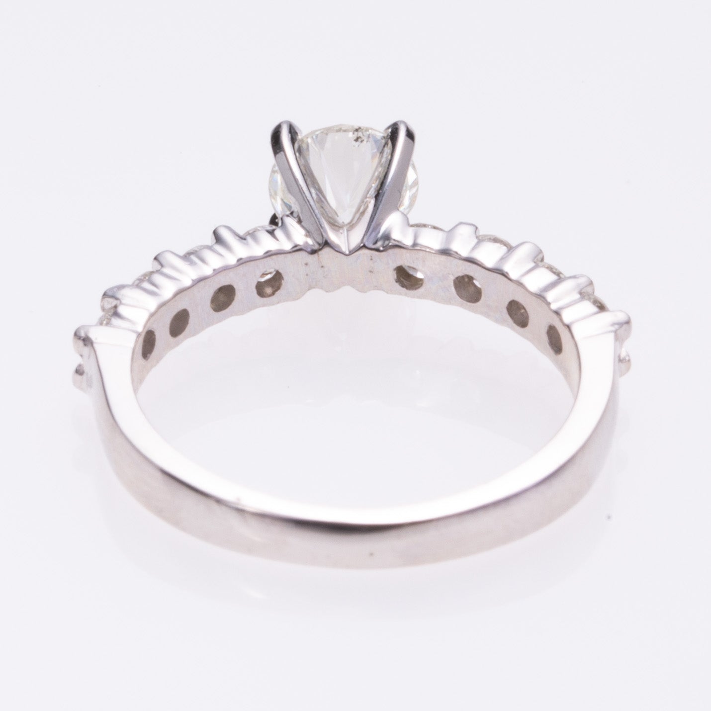 18k White Gold  Diamond Ring | 0.94ctw SI1 H/I | SZ 4.5