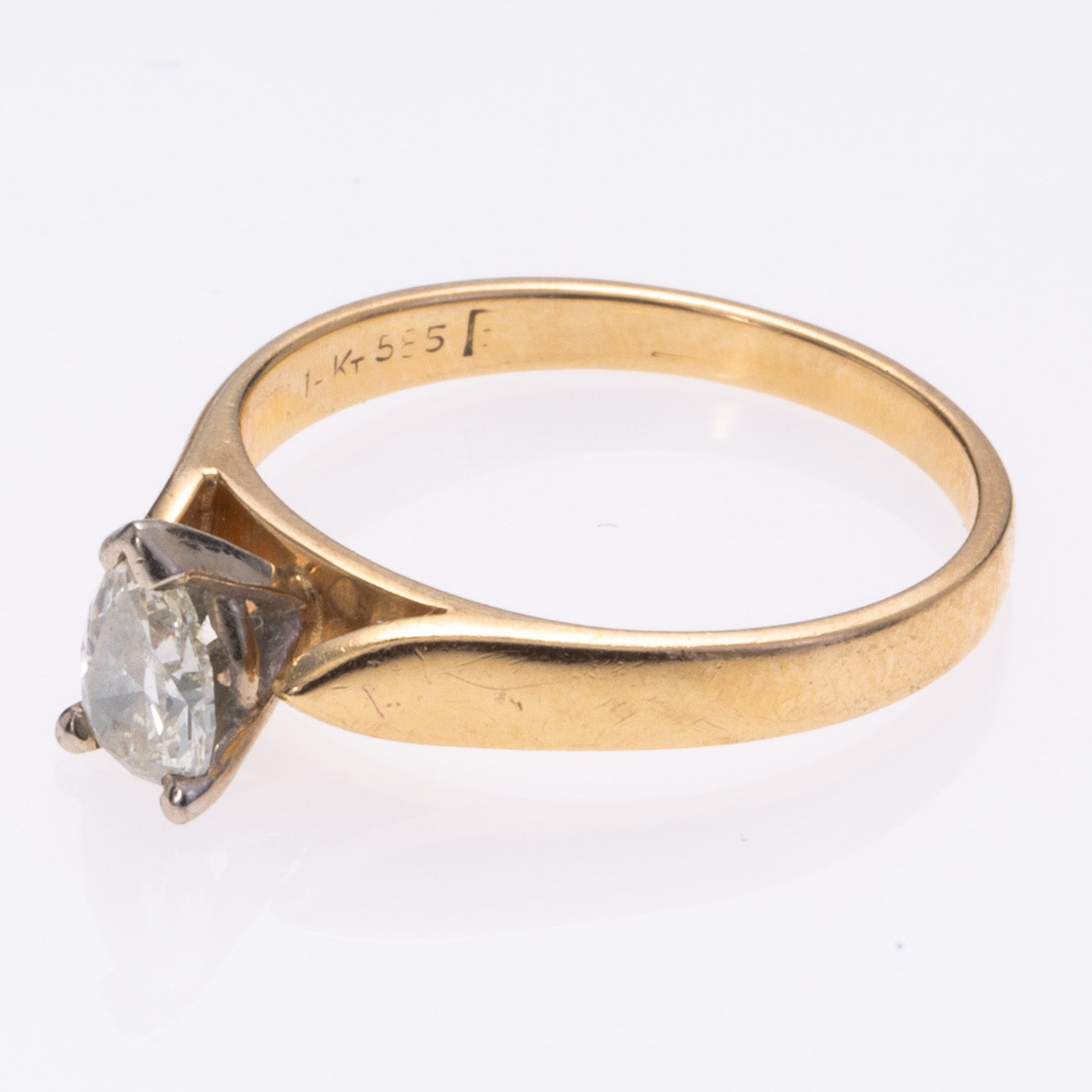 14k Yellow Gold Diamond Ring | 0.38ct | SZ 4.75