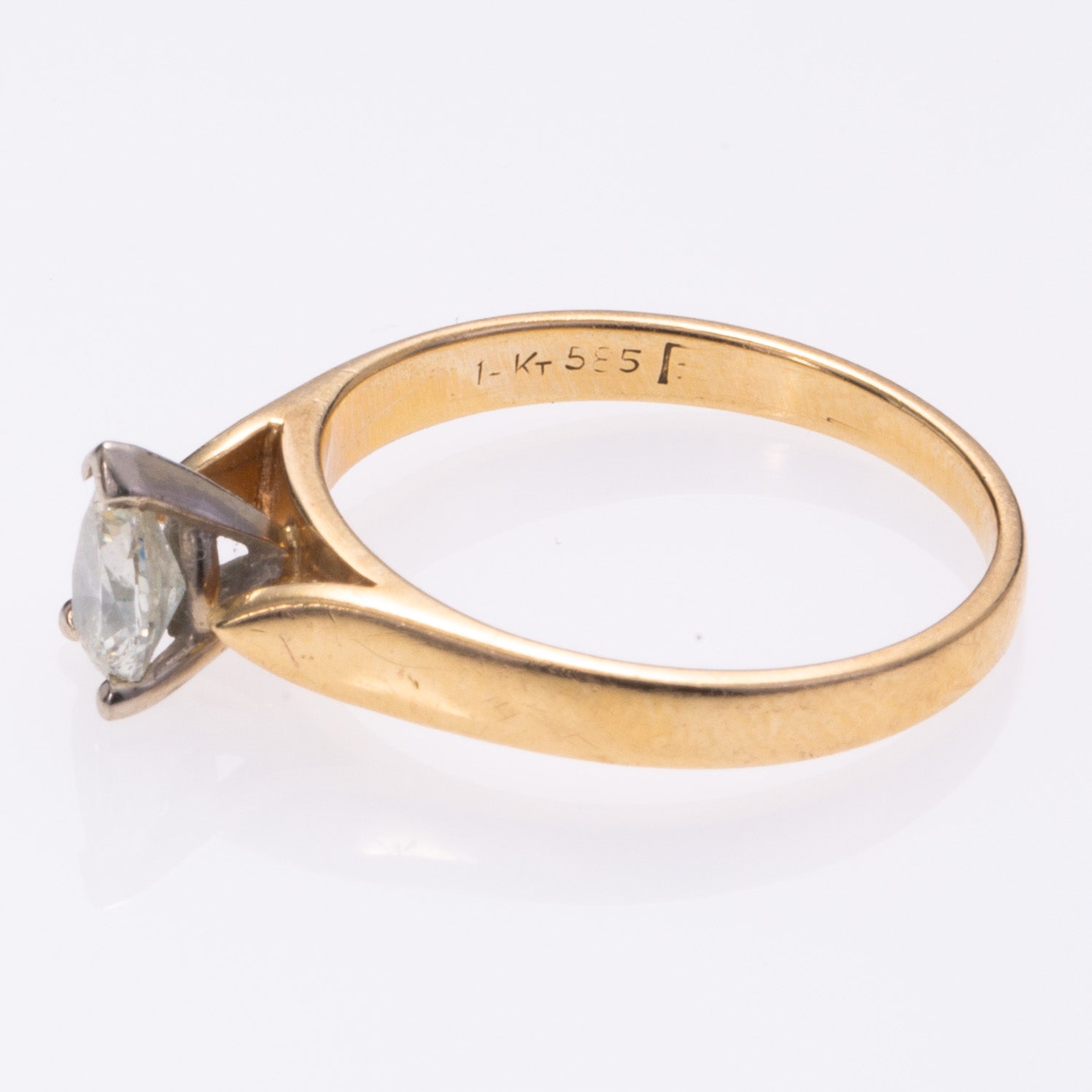 14k Yellow Gold Diamond Ring | 0.38ct | SZ 4.75