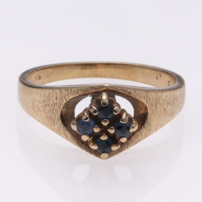 10k Yellow Gold Sapphire Ring | 0.16ctw | SZ 5.75