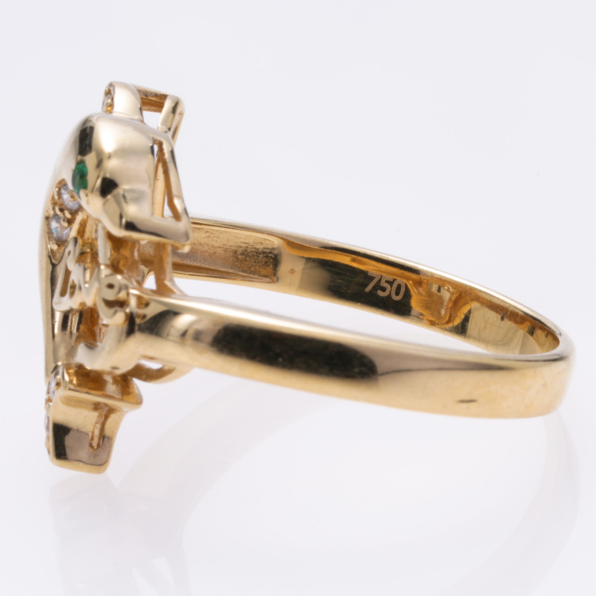 18K Yellow Gold Dolphin Ring | SZ 9