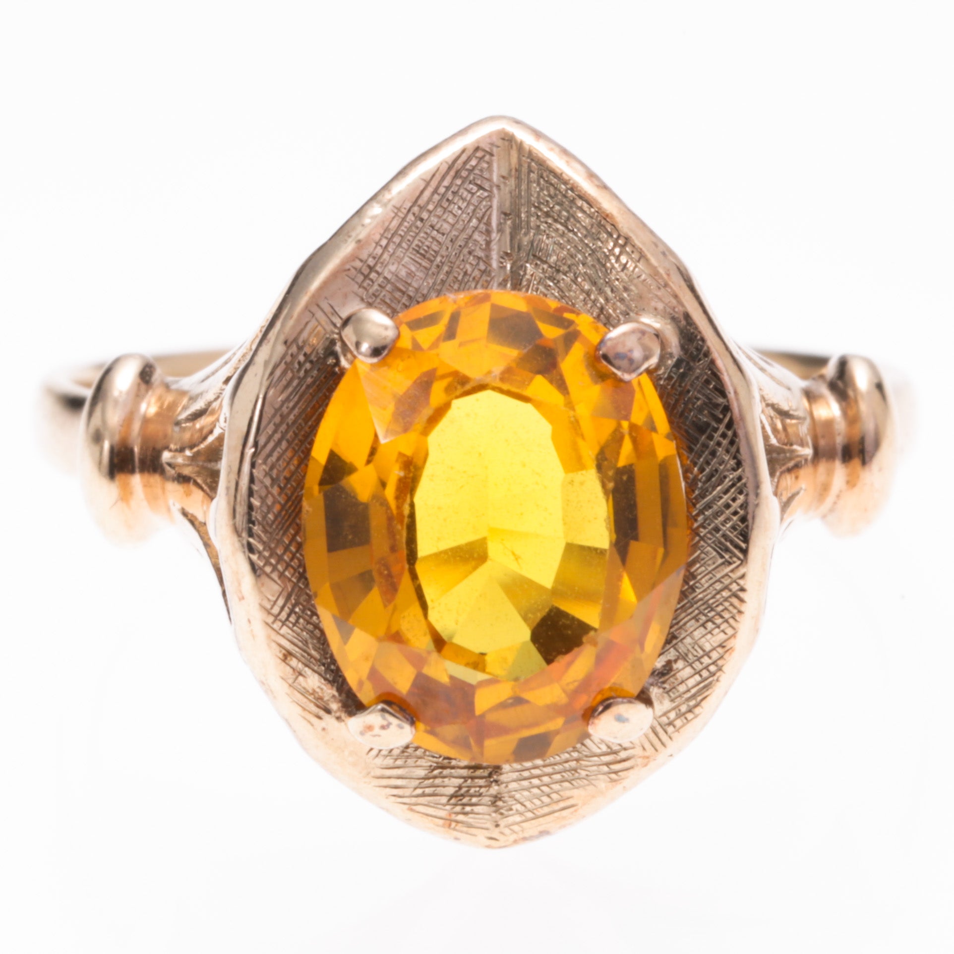 10K Yellow Gold Citrine Ring | 2.98ct | SZ 7.5