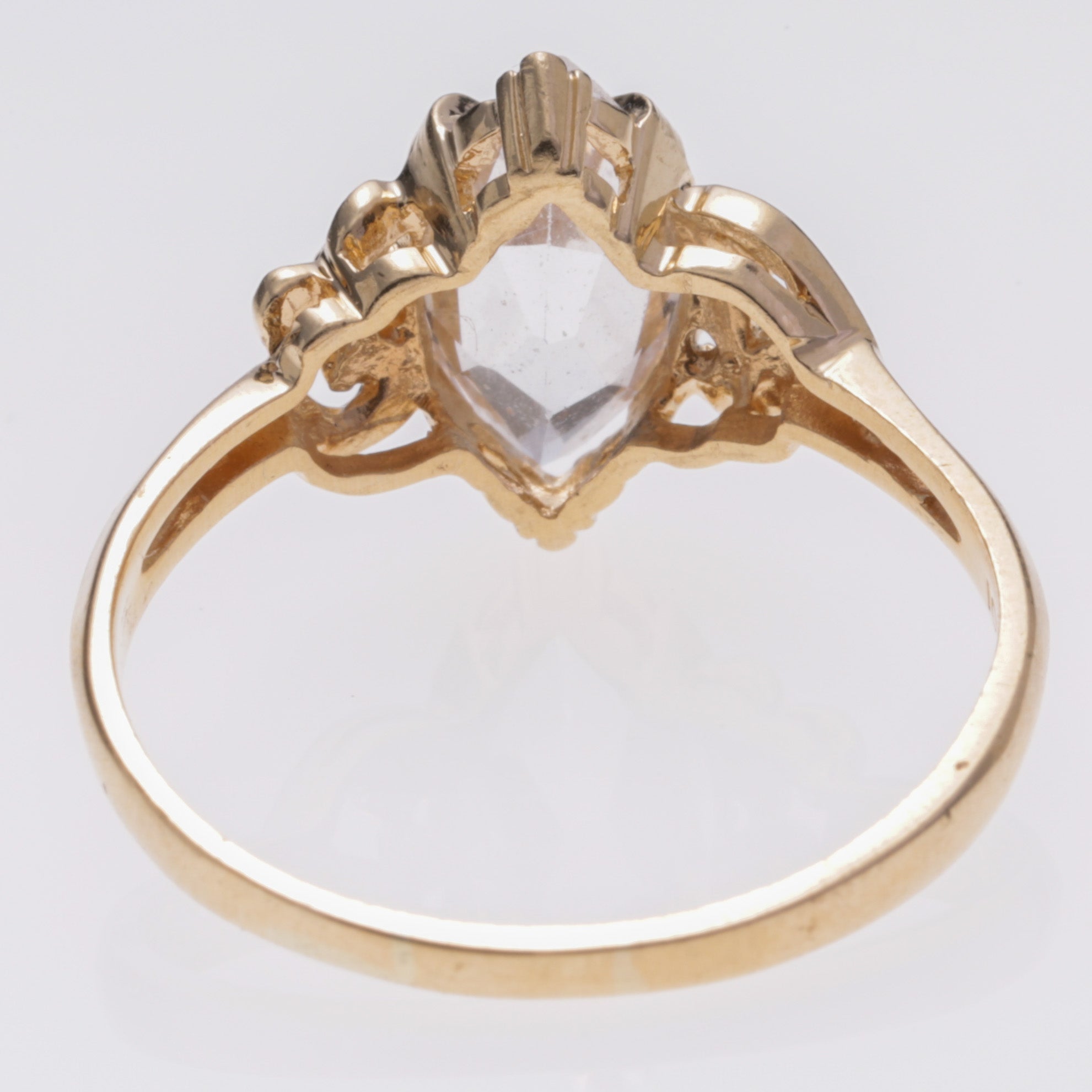 10K Yellow Gold White Topaz Ring | 1.33ctw | SZ 7.75