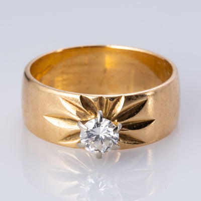 10K Yellow and White Gold 6-Prong Diamond Ring | 0.40 ct | SZ 8.5 |