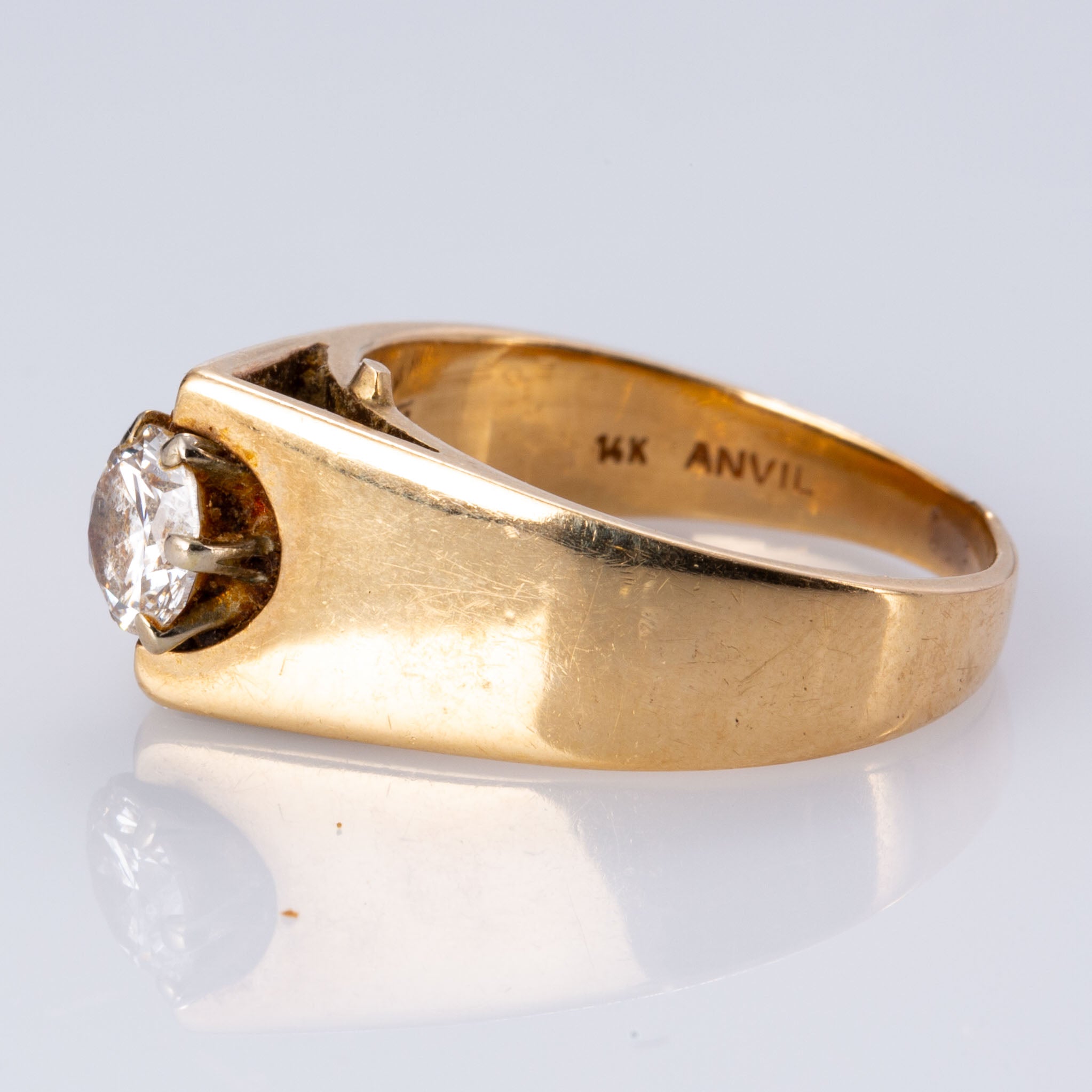 14K Yellow and White Gold Diamond Ring | 0.52 ct | SZ 5.5 |