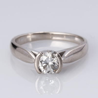 18K White Gold Diamond Ring | 0.55 ct | SZ 5.25 |