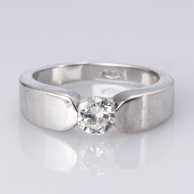 18K White Gold Diamond Ring | 0.47 ct | SZ 5.25 |