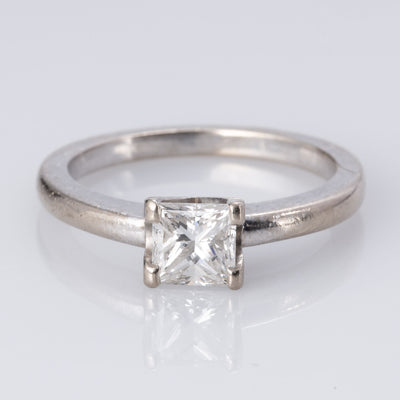 14K White Gold 4-Prong Diamond Ring | 0.73 ct | SZ 6 |