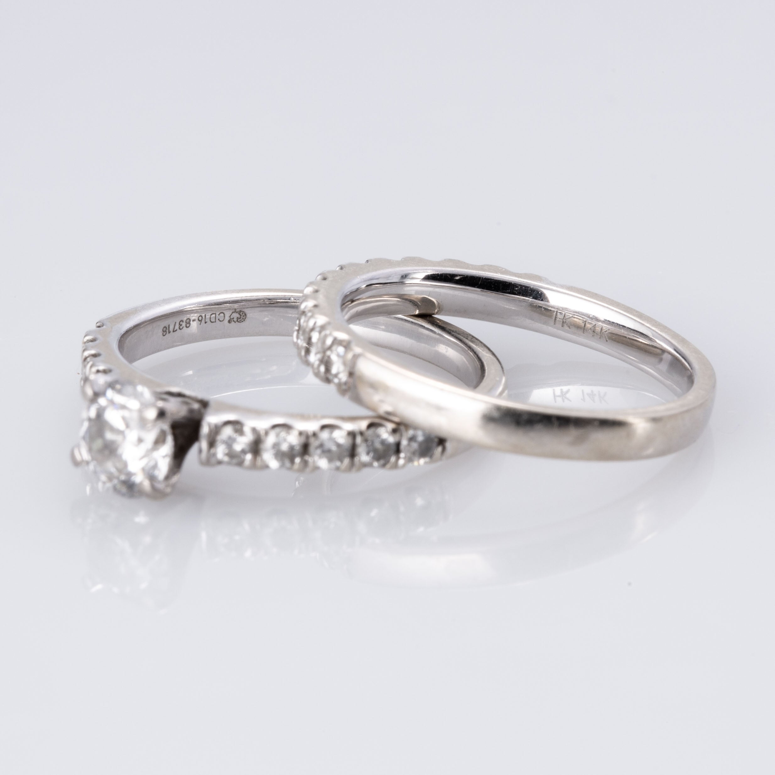 14K White Gold Diamond Ring | 1.15 ctw | SZ 3.75 |