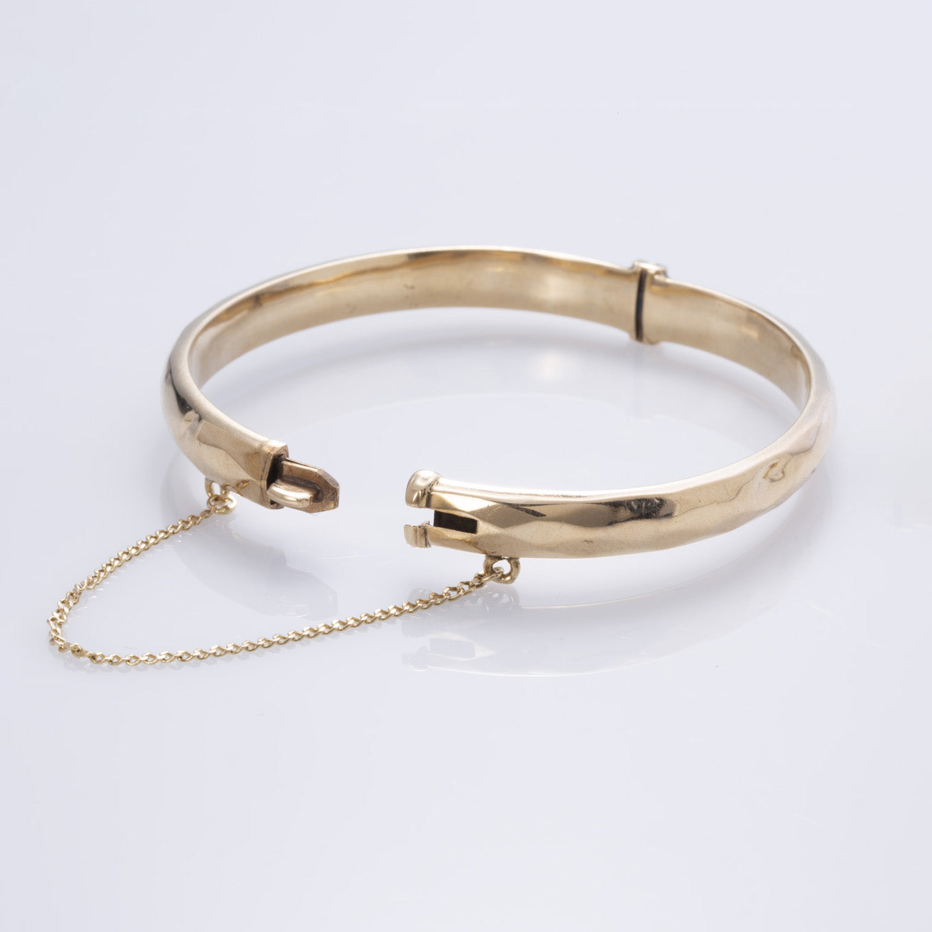 Birks 9k Yellow Gold Bangle Bracelet  | 6.5" |