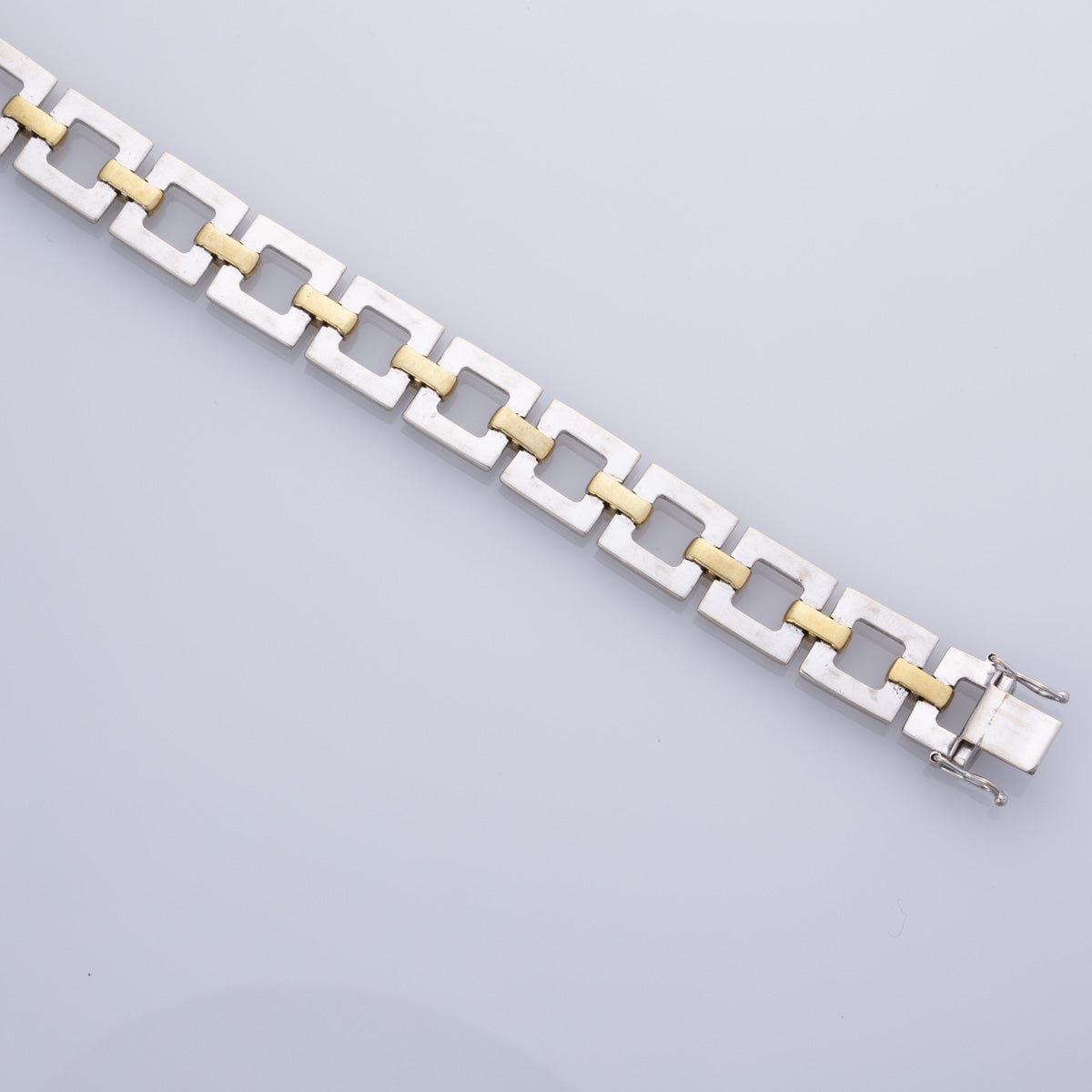 18k Yellow and White Gold Bracelet  | 8.75" |