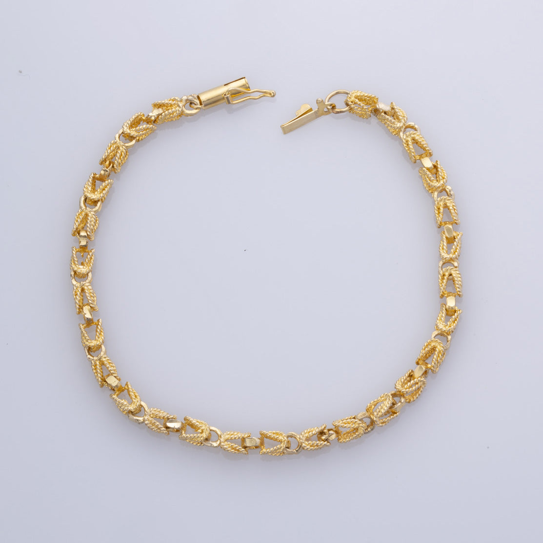 14k Yellow Gold Rope Bracelet  | 8" |