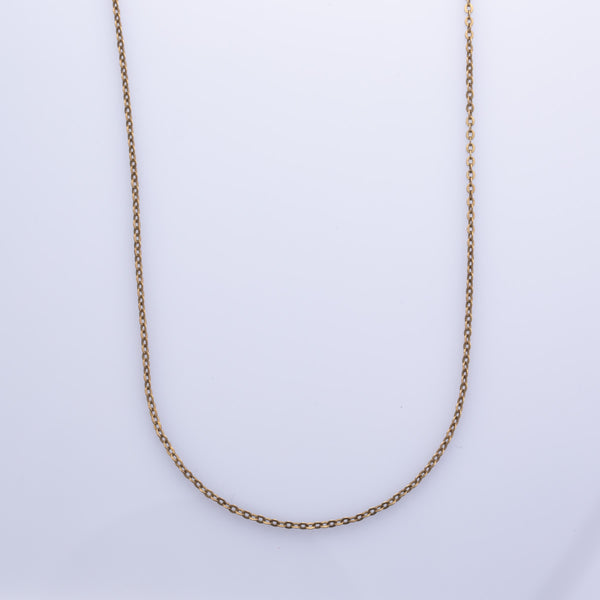 14k Yellow Gold Rolo Chain | 19