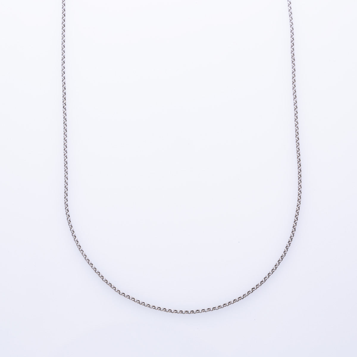 14k White Gold Rolo Chain | 18" |