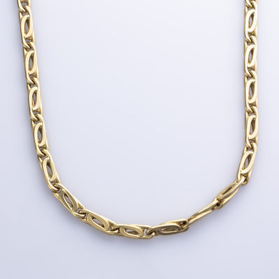 Italian 18k Yellow Gold Link Chain | 24