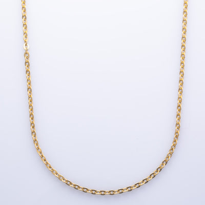 Italian 18k Yellow Gold Cable Chain | 24