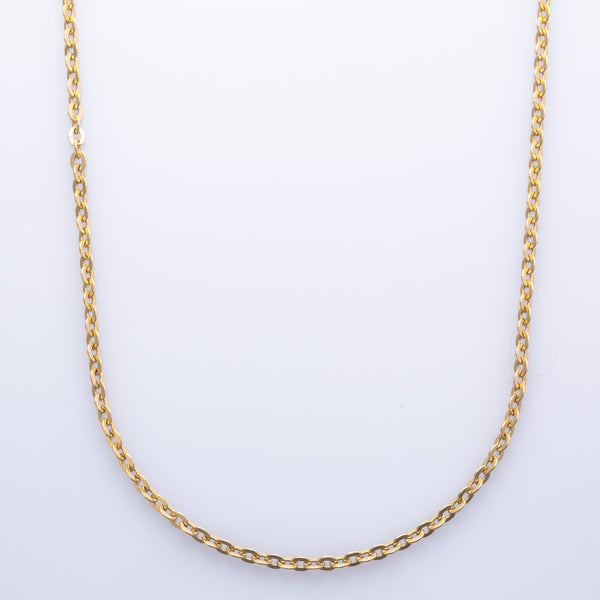 18k Yellow Gold Italian Cable Chain | 24