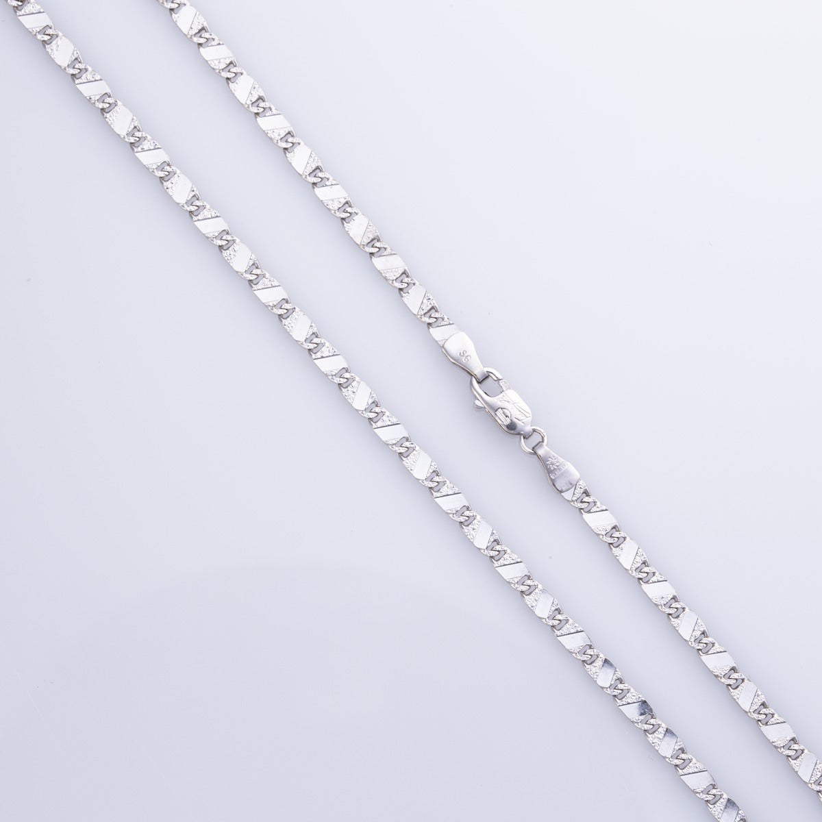 14k White Gold Wheat Chain | 20