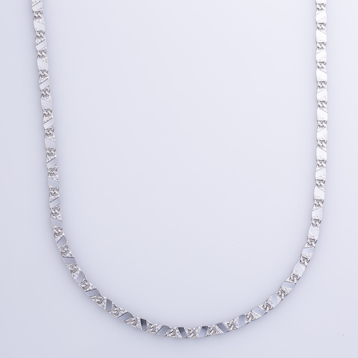 14k White Gold Wheat Chain | 20