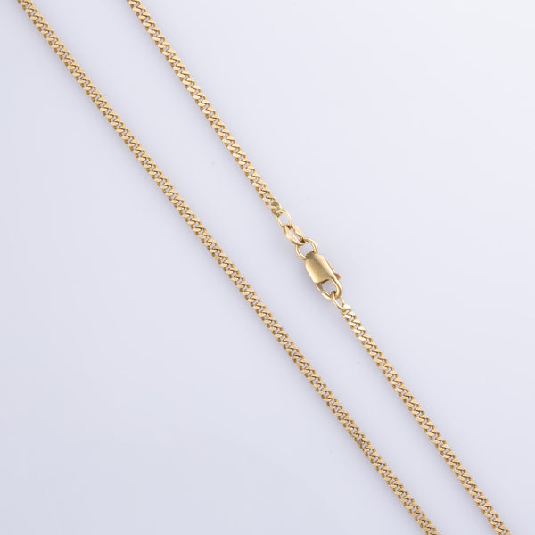 18k Yellow Gold Curb Chain | 20