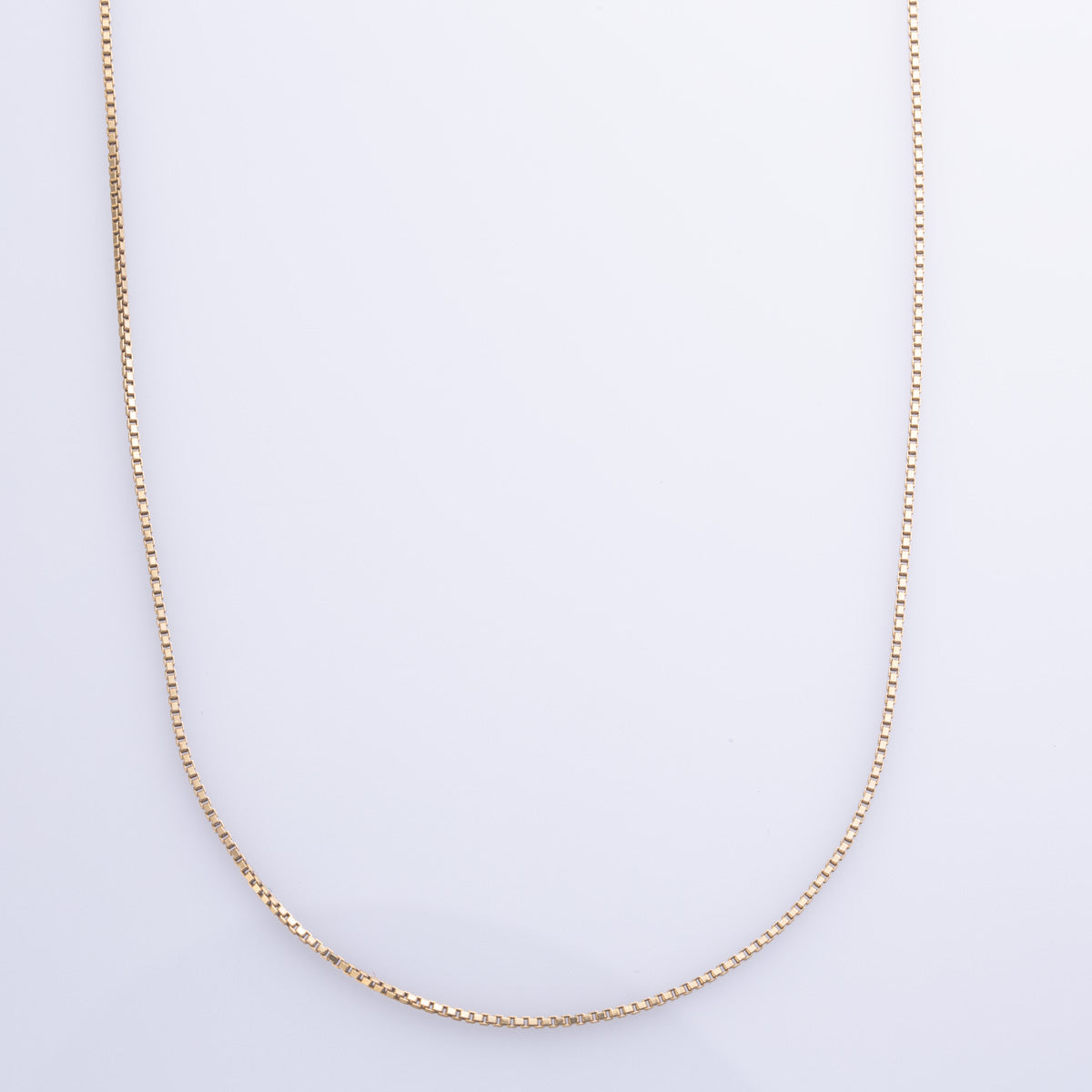 18k Yellow Gold Box Chain | 16