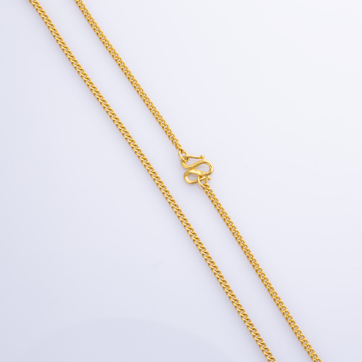 24k Yellow Gold Curb Chain | 18