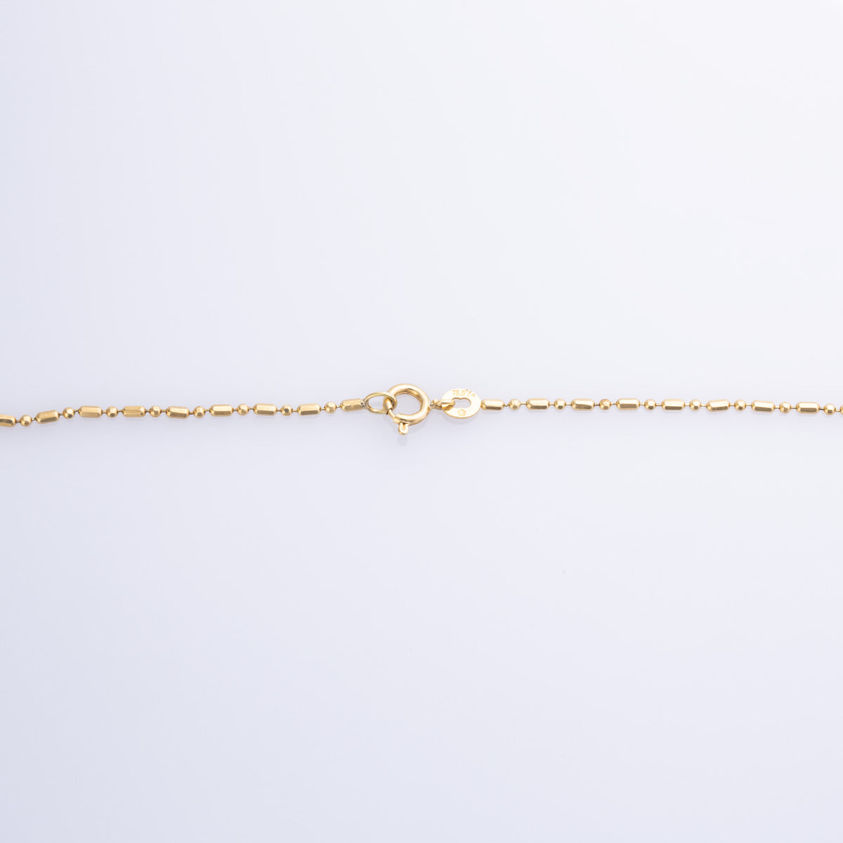 18k Yellow Gold Bamboo Chain | 16