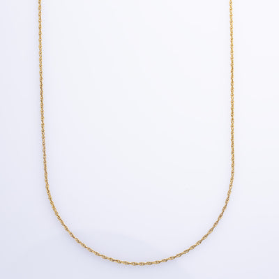 18k Yellow Gold Rope Chain | 24