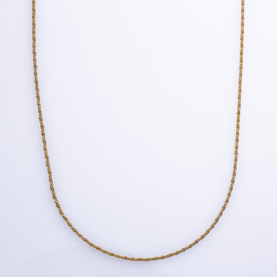 18k Yellow Gold Rope Chain | 24