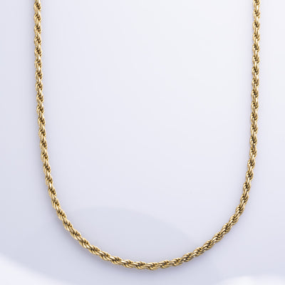 14k Yellow Gold Rope Chain | 18