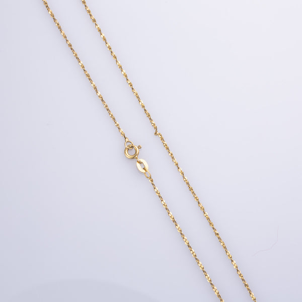 14k Yellow Gold Rope Chain | 18