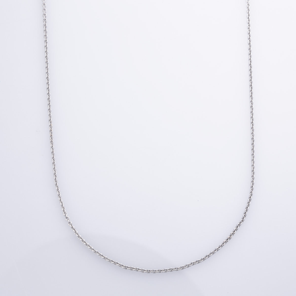 14k White Gold Rolo Chain | 18