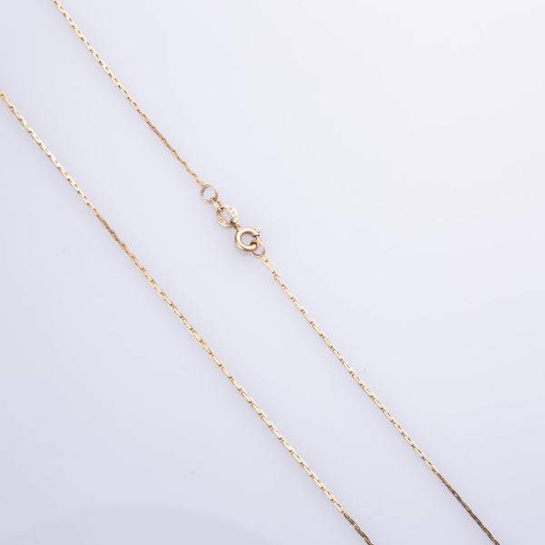 14k Yellow Gold Cable Chain | 16