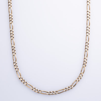 10k Yellow Gold Figaro Chain | 19
