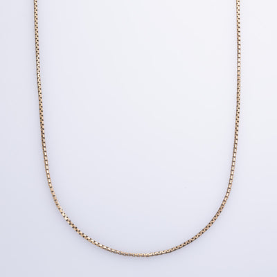 10k Yellow Gold Box Chain | 20
