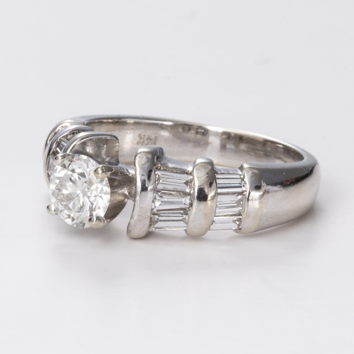 14k White Gold Diamond Ring | 1.16ctw | Sz 5.5